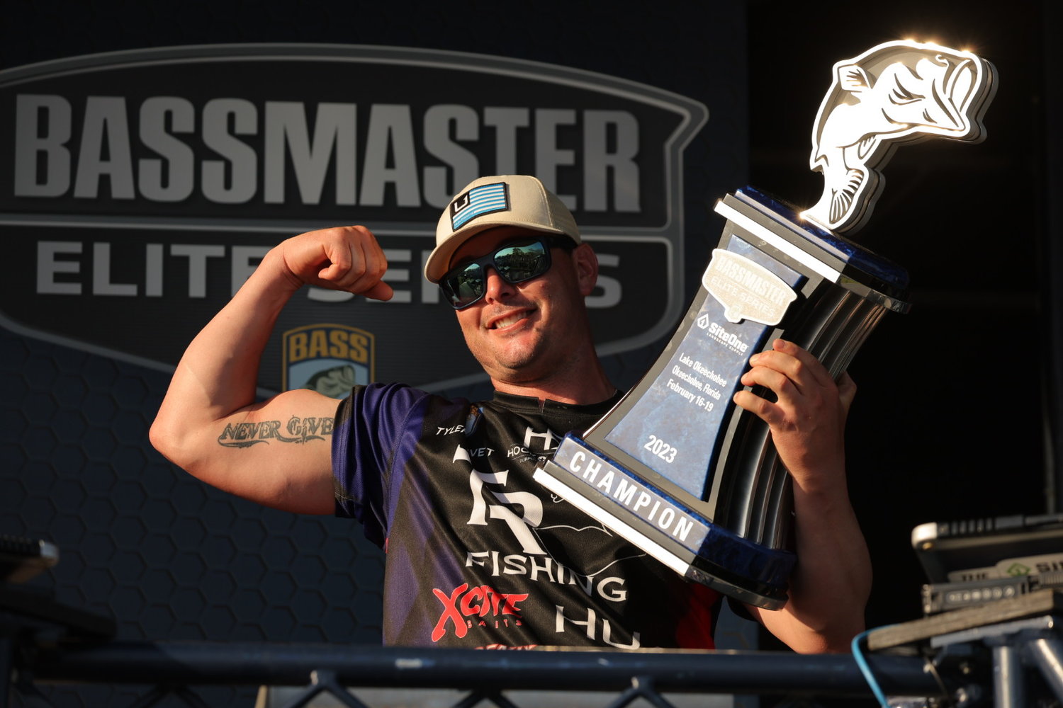 Tyler Rivet of Raceland, La., has won the 2023 SiteOne Bassmaster Elite at Lake Okeechobee with a four-day total of 86 pounds, 15 ounces.